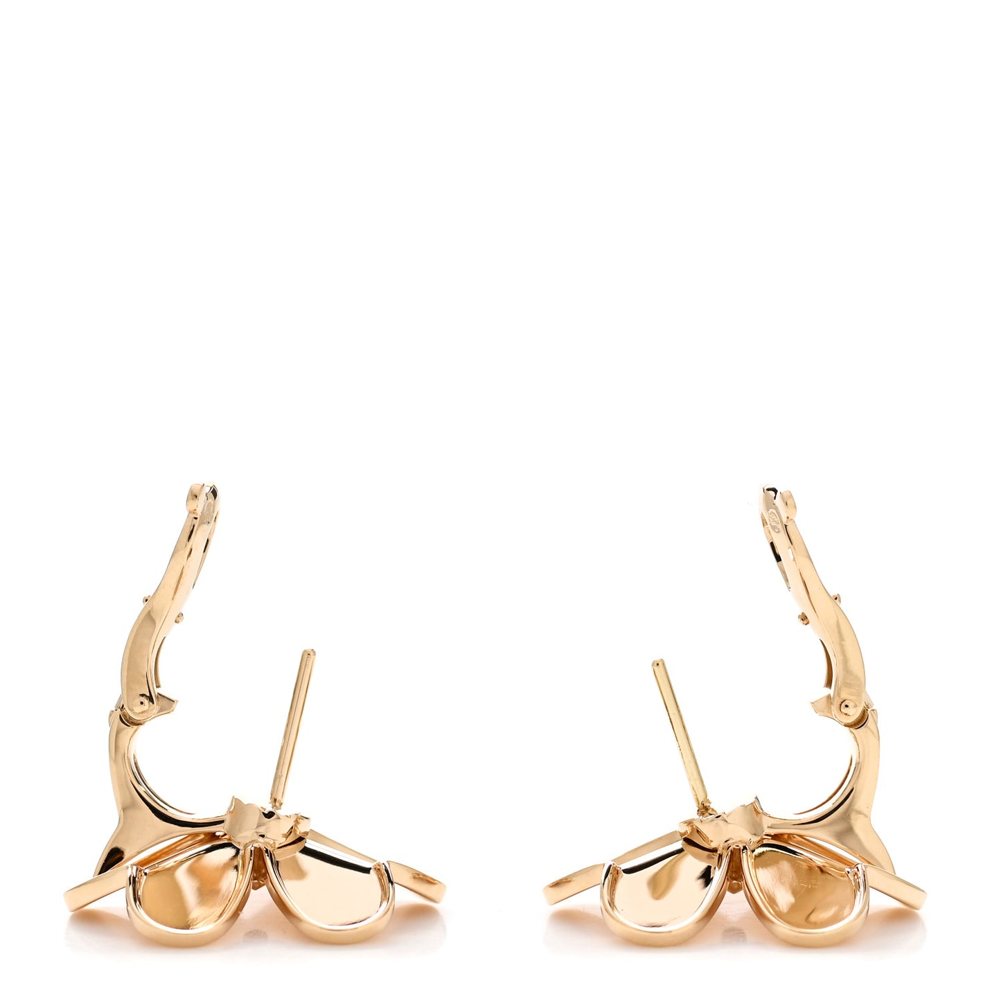 18K Yellow Gold Diamond Large Frivole Earrings