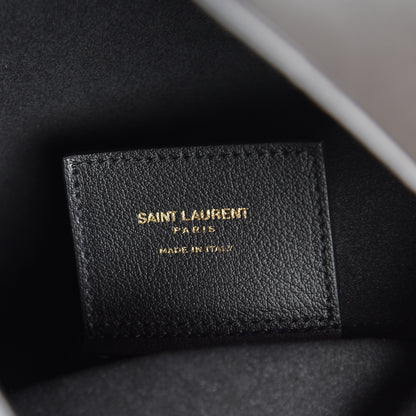 Saint Laurent Calfskin Large Shopping Tote Black 6 of 10