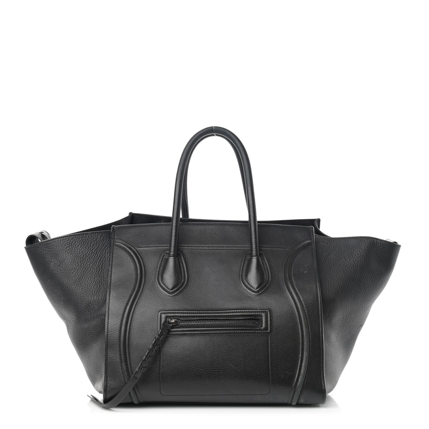 Celine Supple Calfskin Medium Phantom Luggage Black 1 of 22