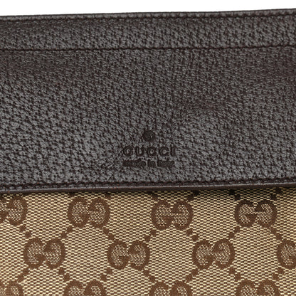Gucci GG Monogram Double Pocket Belt Bag Dark Brown 8 of 9