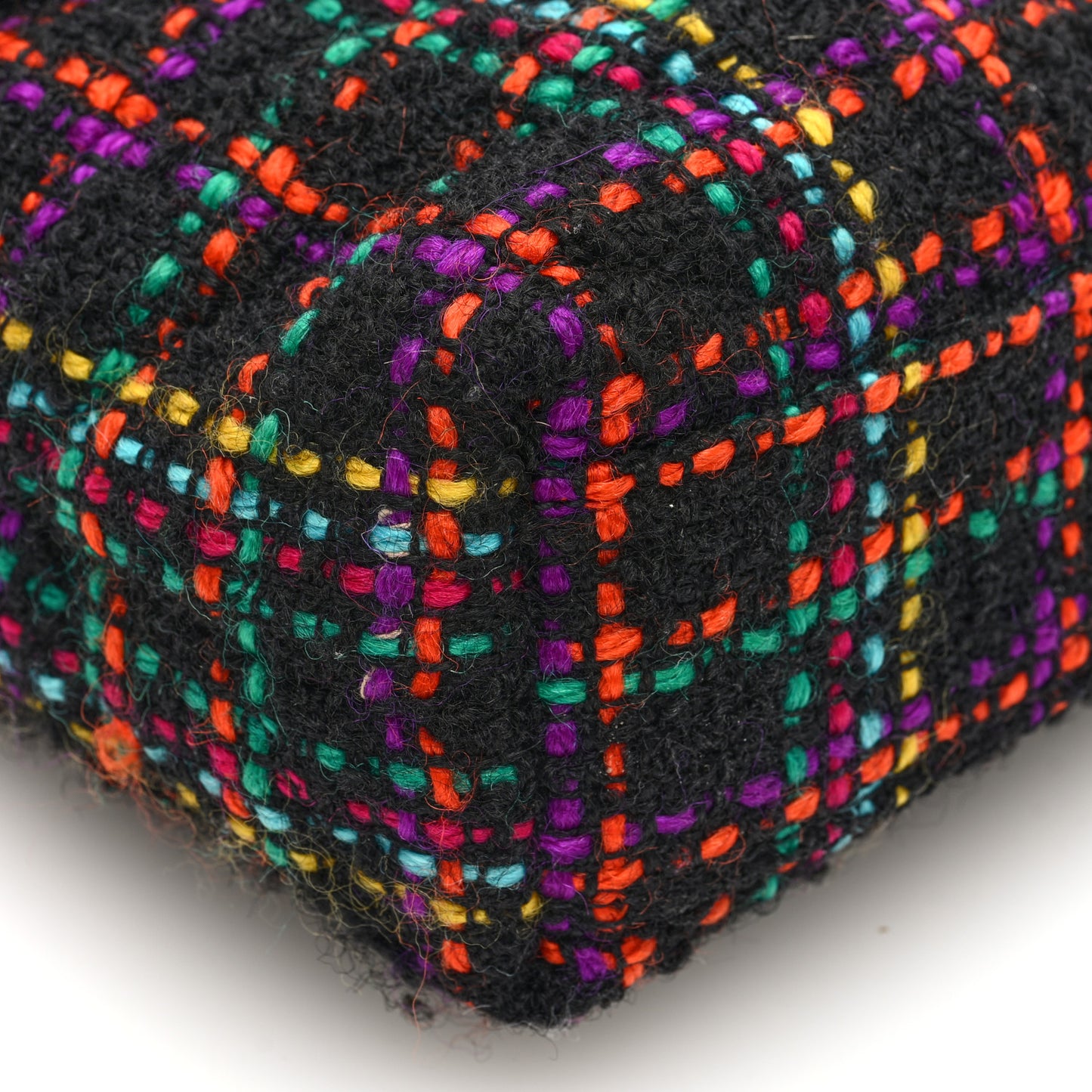 Tweed Toy Loulou Shoulder Bag Black