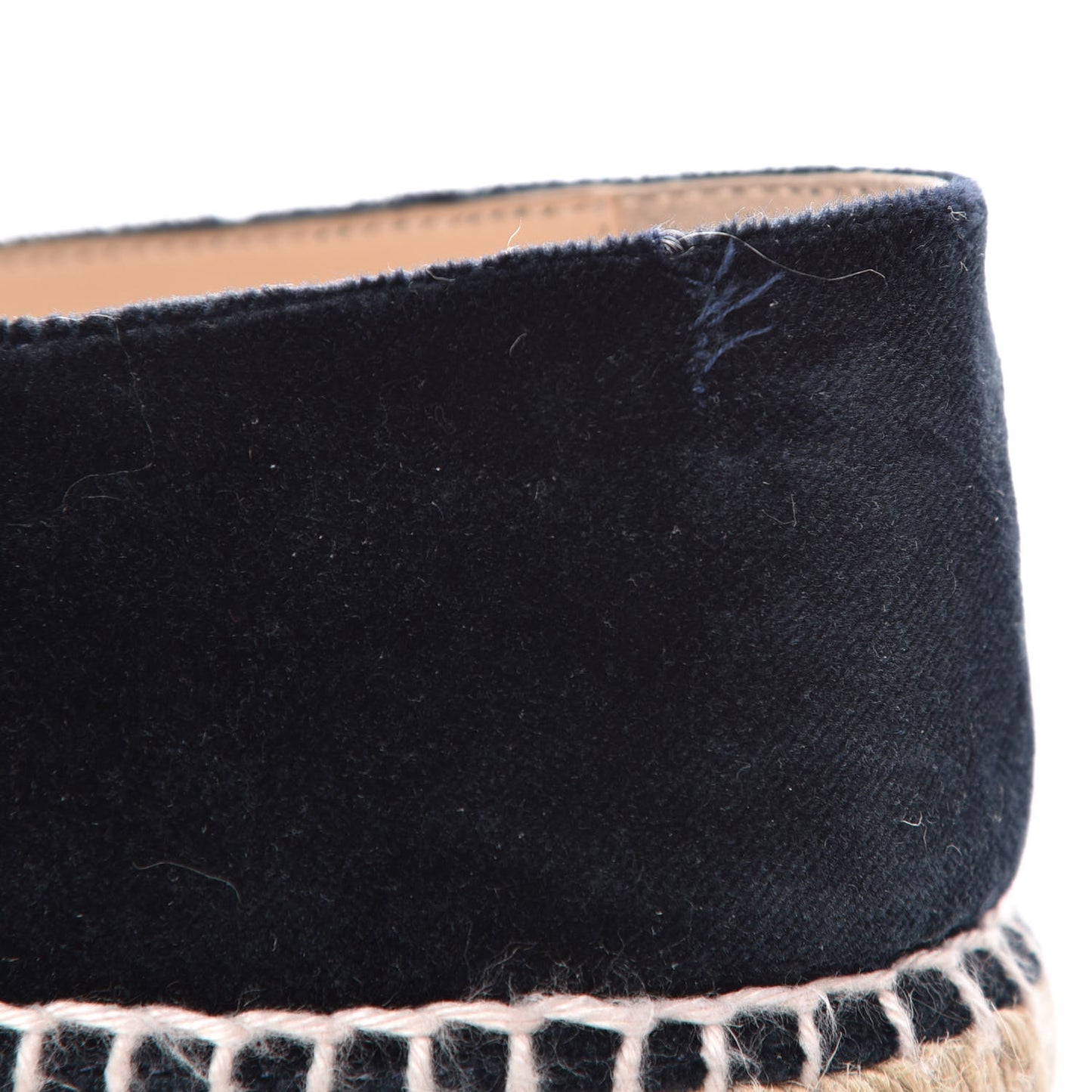 Velvet CC Espadrilles 38 Dark Navy Black