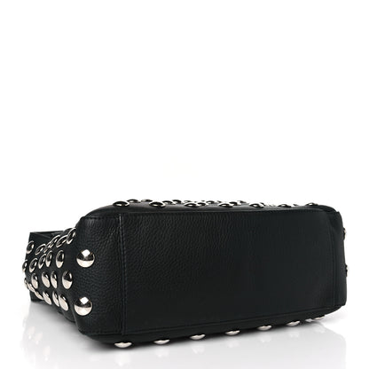Khaite Pebbled Sport Calfskin Studded Elena Black 5 of 16