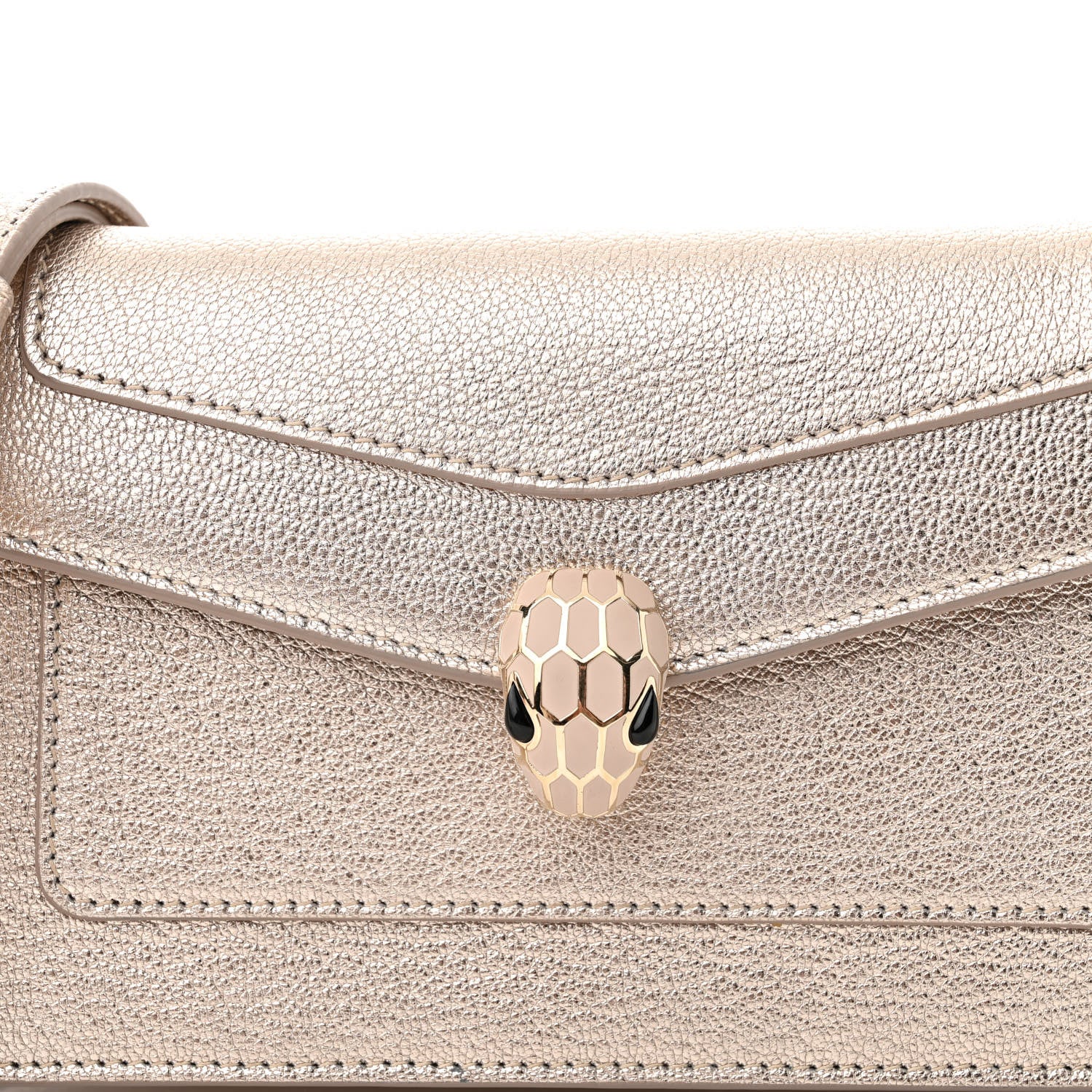 Bulgari Calfskin Serpenti Forever Belt Bag Gold 8 of 10