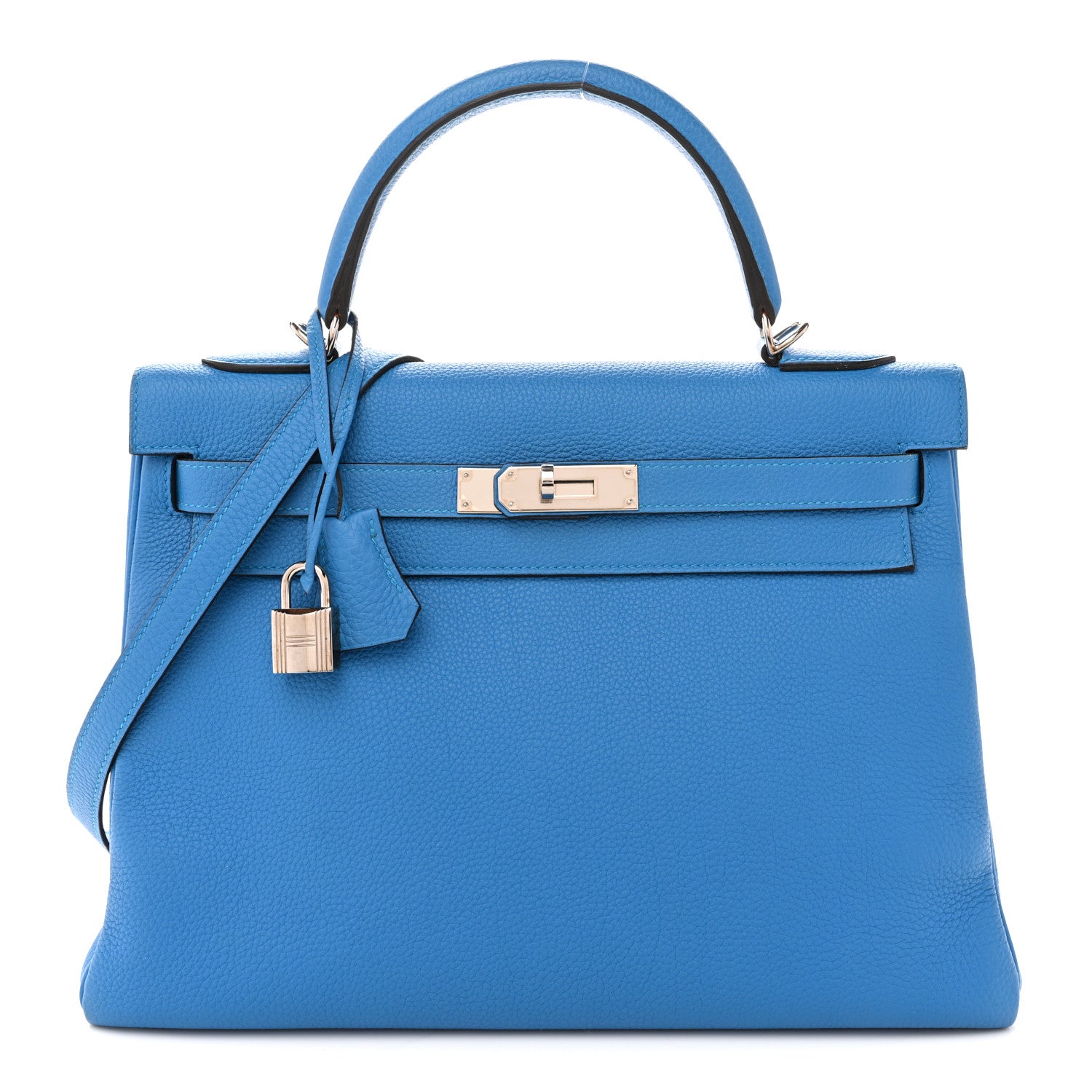 Hermes Togo Kelly Retourne 32 Bleu Zanzibar 1 of 14