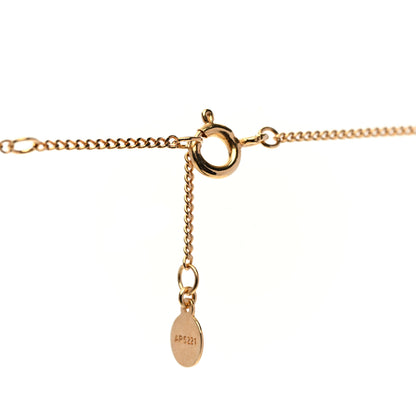 Fendi Metal Karligraphy Necklace Gold 4 of 7