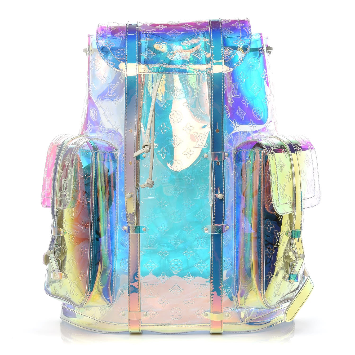 Louis Vuitton PVC Monogram Christopher Backpack GM Iridescent Prism 1 of 10