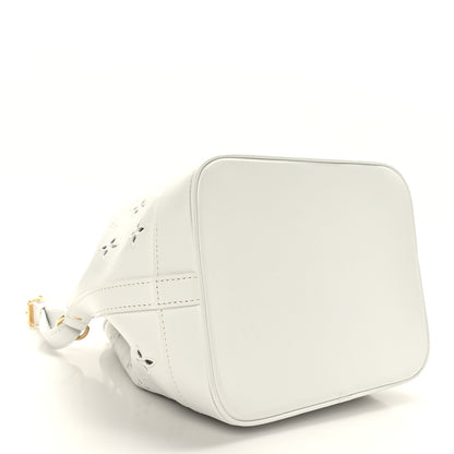Louis Vuitton Calfskin Monogram Cutout Petit Noe White 4 of 10