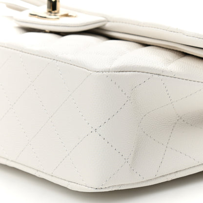 Chanel Caviar Quilted Small Double Flap White 10 of 11