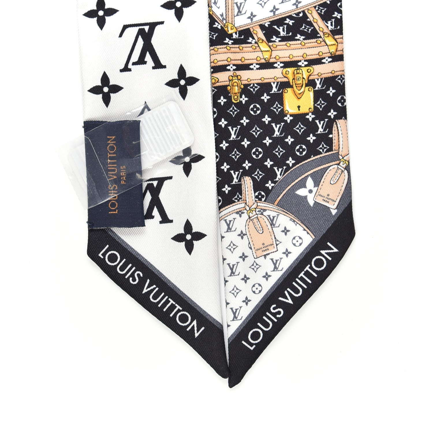 Louis Vuitton Silk Monogram Let's Go BB Bandeau Black 2 of 3