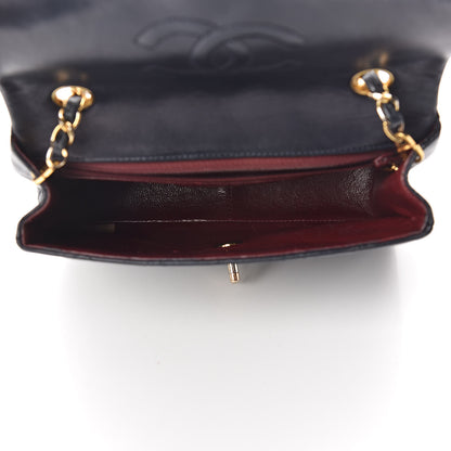 Chanel Lambskin Quilted Mini Square Flap Bag Navy 14 of 30