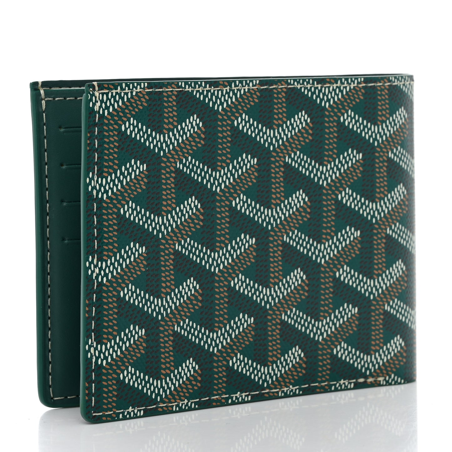 Goyardine Bi-Fold Victoire PM Wallet Green