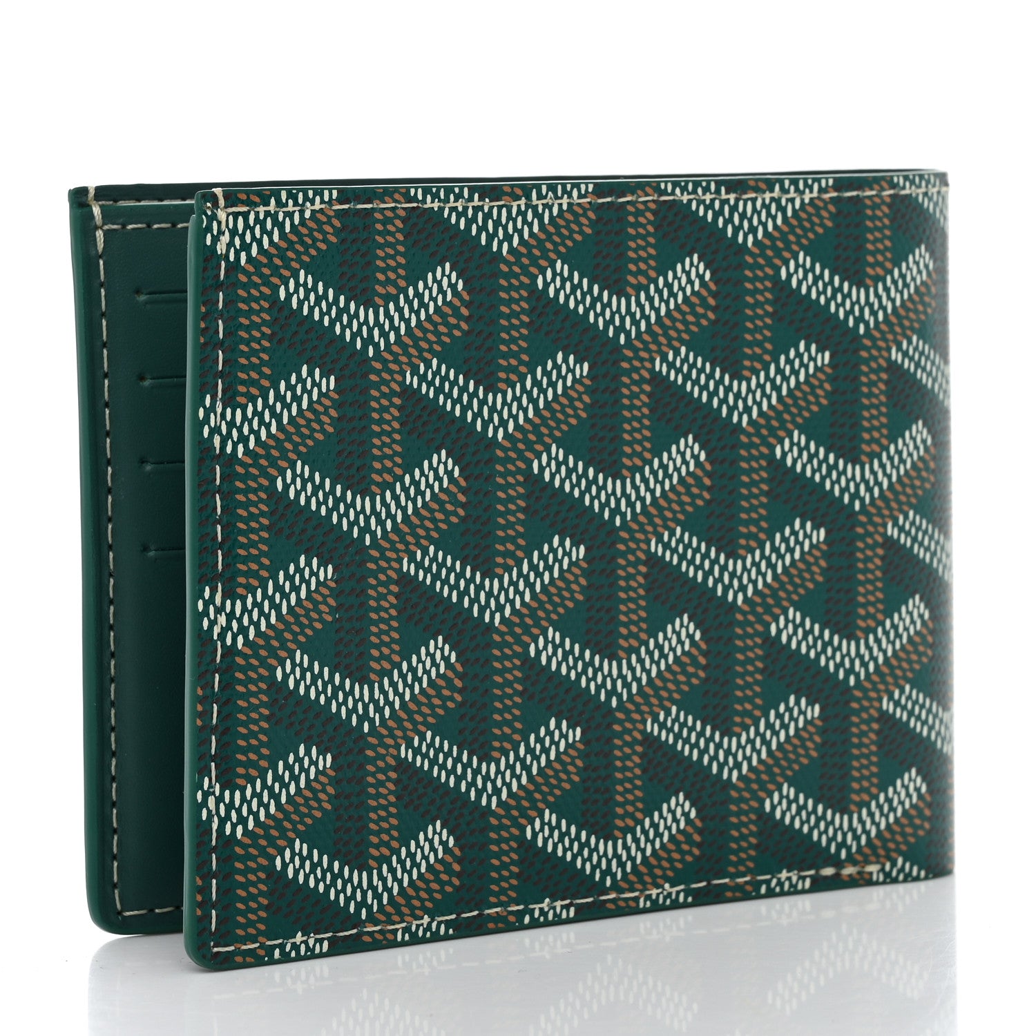 Goyard Goyardine Bi-Fold Victoire PM Wallet Green 3 of 8