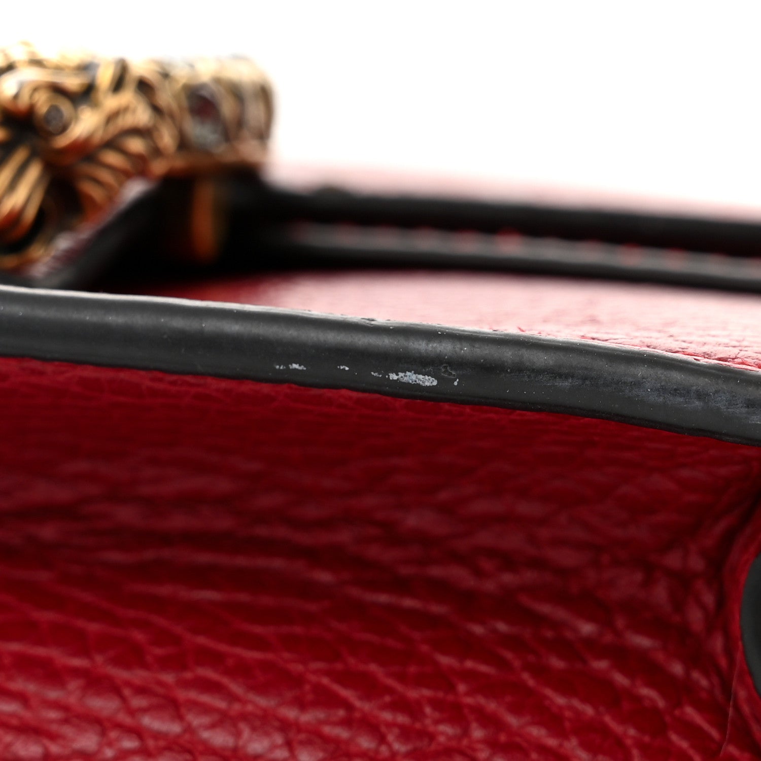 Gucci Calfskin Super Mini Dionysus Shoulder Bag Hibiscus Red 10 of 11