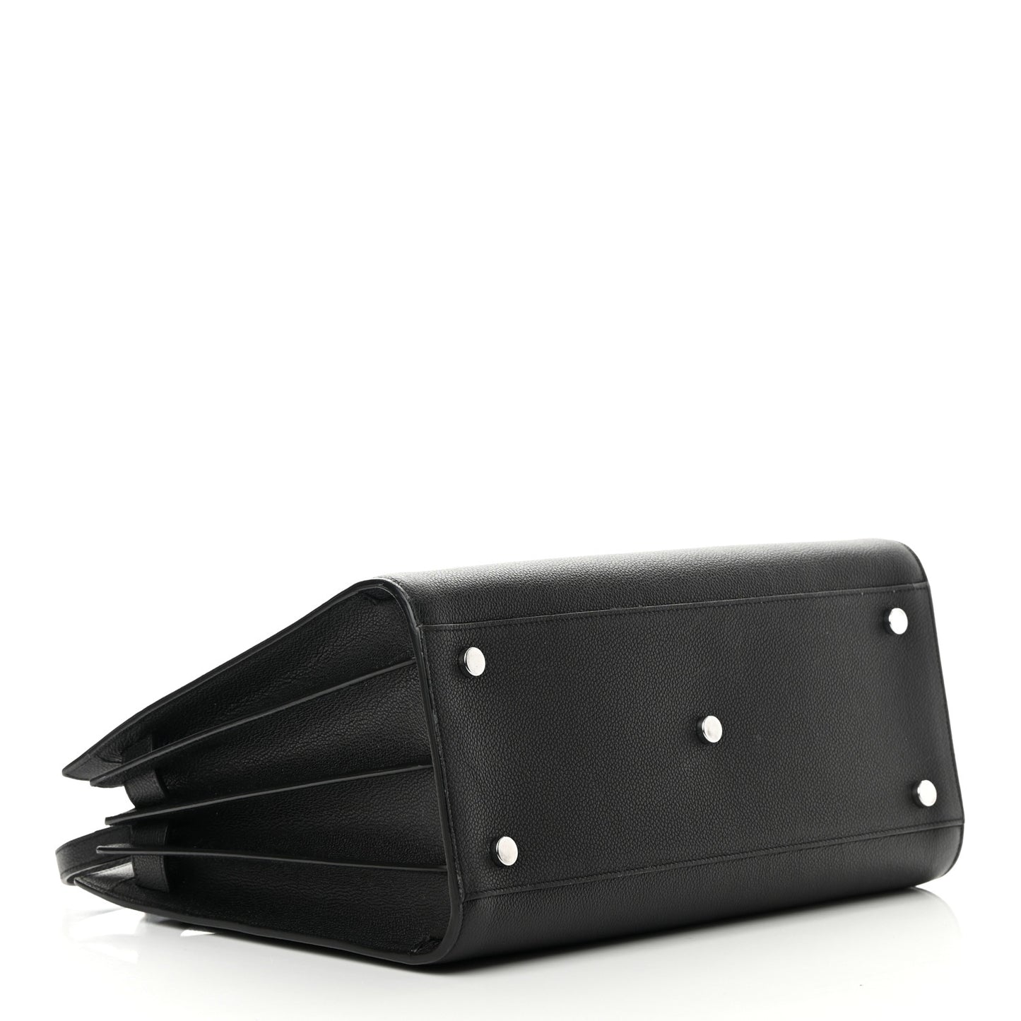 Grained Calfskin Small Sac De Jour Black