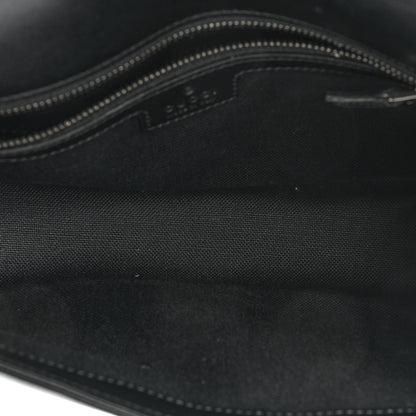 Gucci Calfskin Matelasse Monochrome Small GG Marmont Shoulder Bag Black 5 of 14