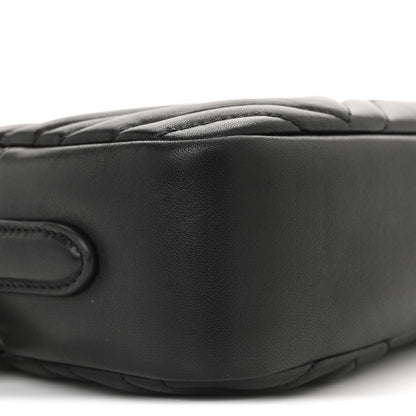 Gucci Calfskin Matelasse Small GG Marmont Camera Bag Black 9 of 10