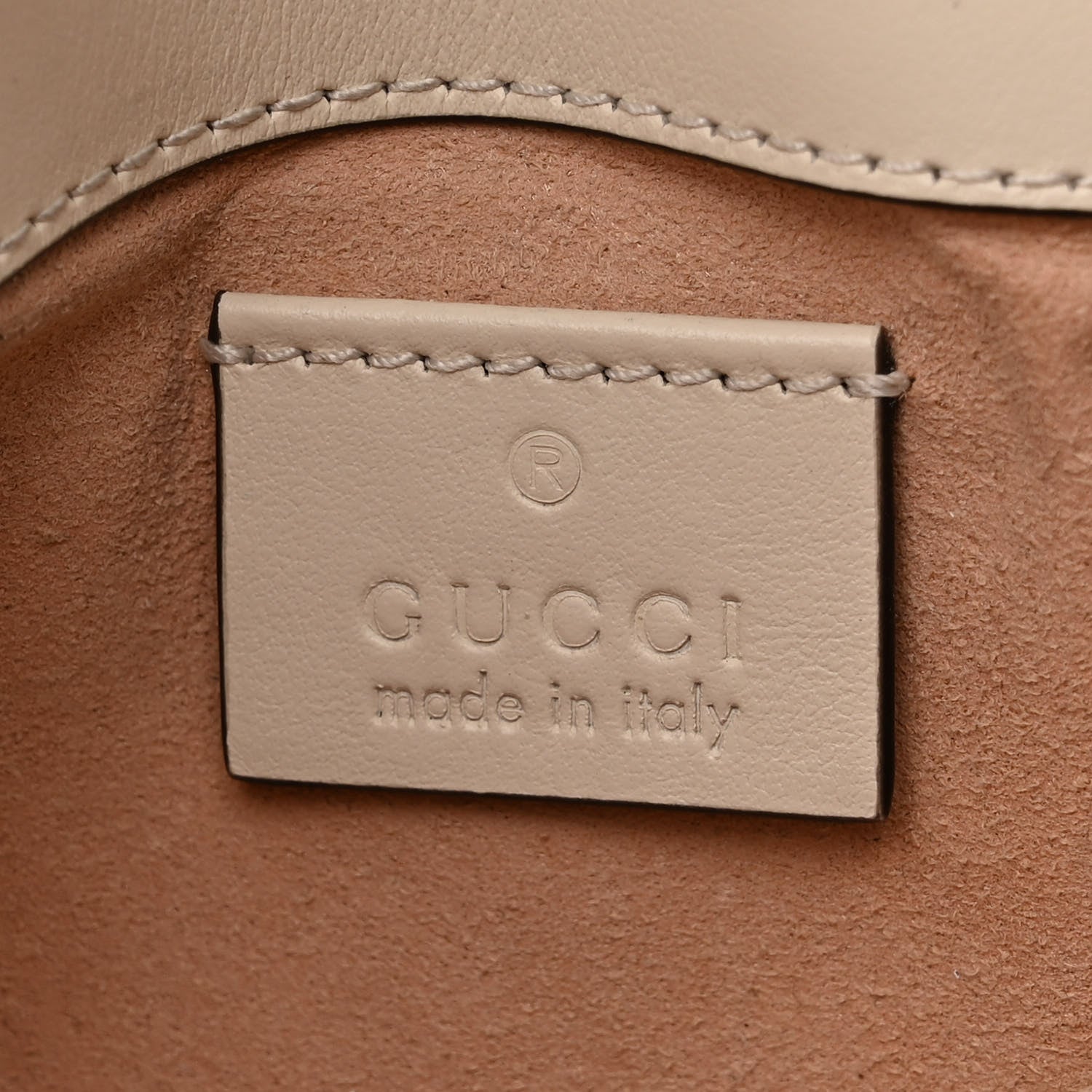 Gucci Calfskin Matelasse Super Mini GG Marmont Shoulder Bag White 6 of 11