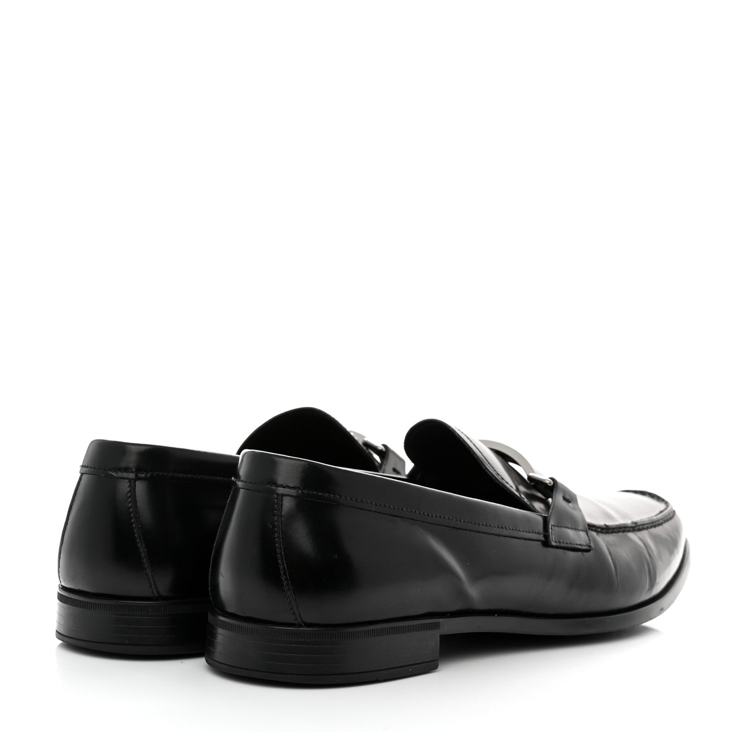 Calfskin Mens Loafers 8.5 Black