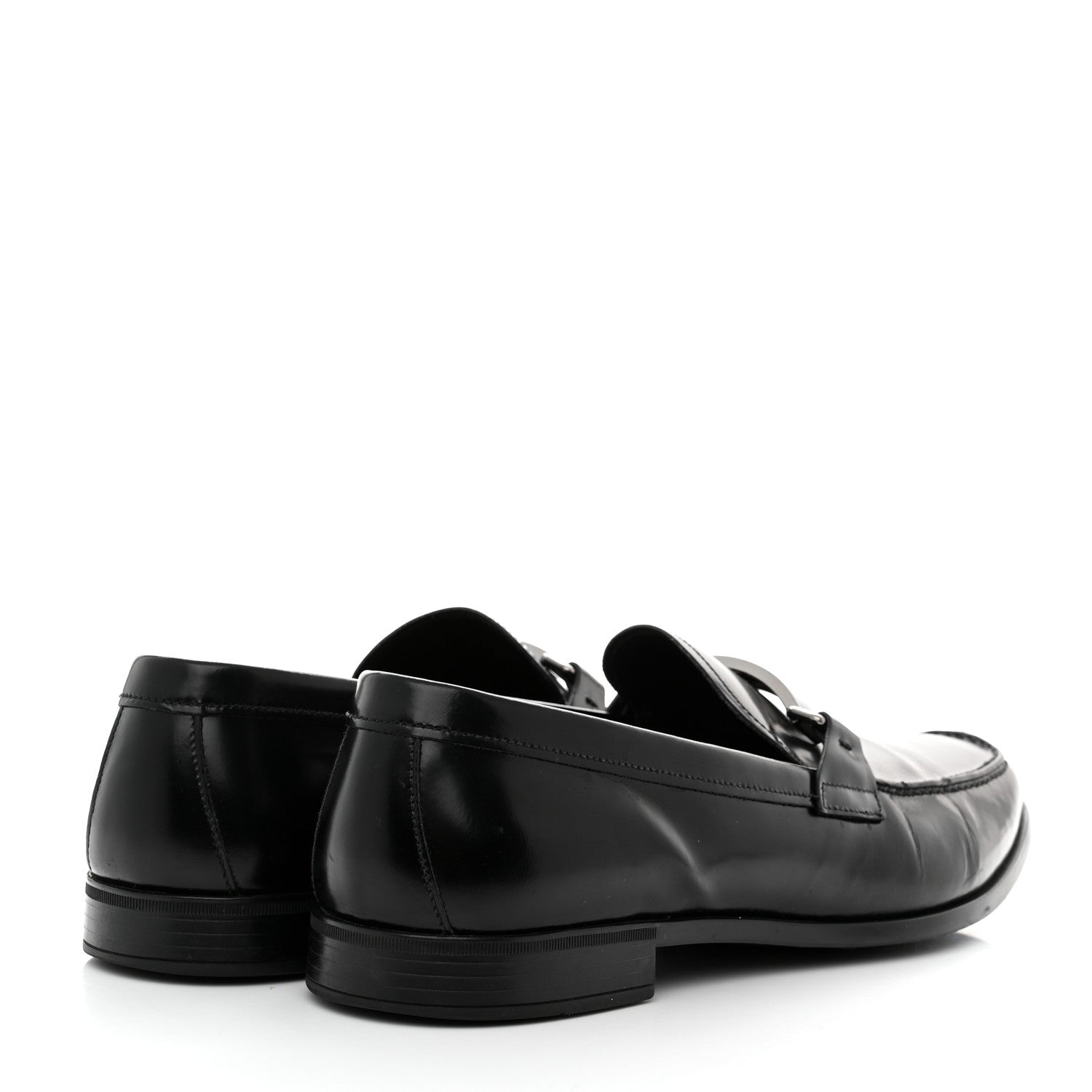 Prada Calfskin Mens Loafers 8.5 Black 4 of 8