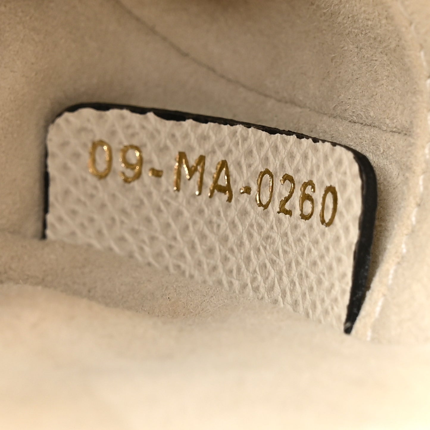 Grained Calfskin Mini Saddle Bag White
