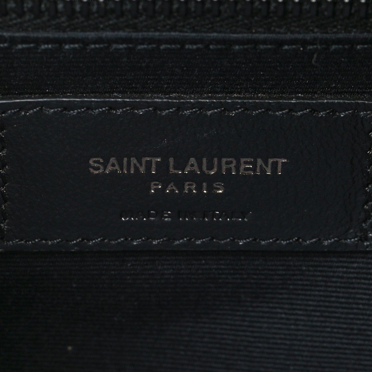 Saint Laurent Crinkled Calfskin Matelasse Monogram Niki Body Bag Black 6 of 6