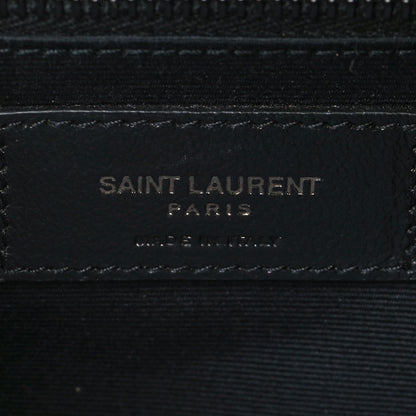 Saint Laurent Crinkled Calfskin Matelasse Monogram Niki Body Bag Black 6 of 6