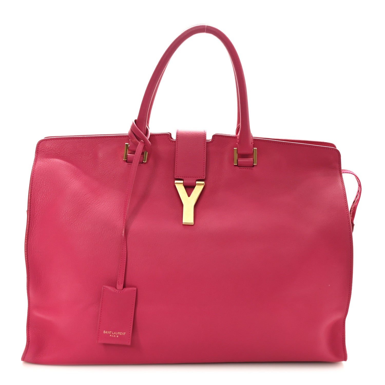 Saint Laurent Calfskin Large Classic Y Cabas Fuchsia 1 of 10