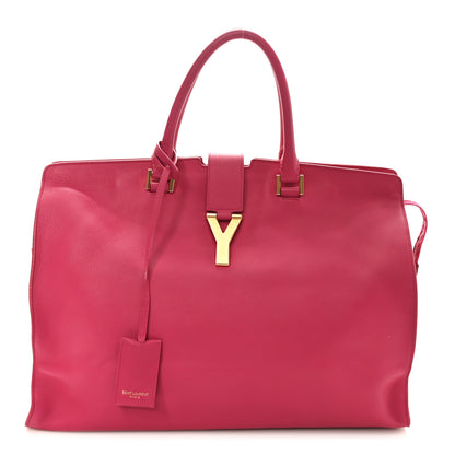Saint Laurent Calfskin Large Classic Y Cabas Fuchsia 1 of 10