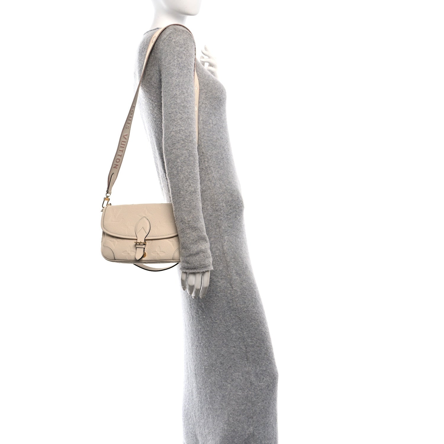 Louis Vuitton Empreinte Monogram Giant Diane Cream 2 of 9