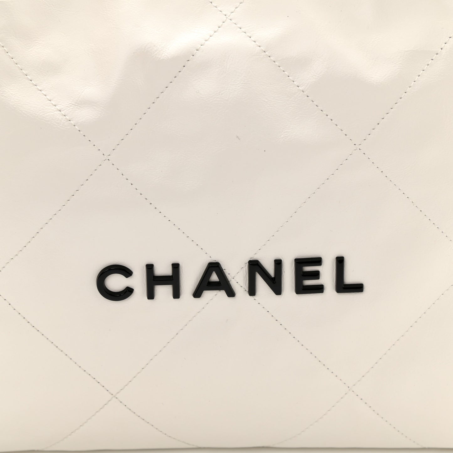 Calfskin Quilted Chanel 22 White