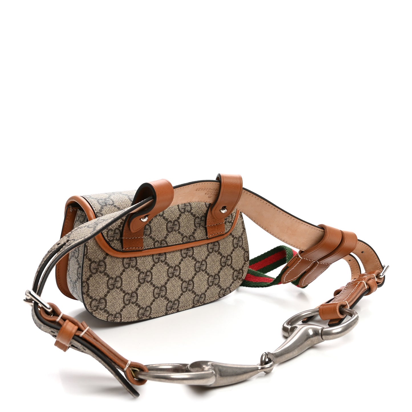 GG Supreme Monogram Web Bamboo Mini 1947 Belt Bag 80 32 Beige