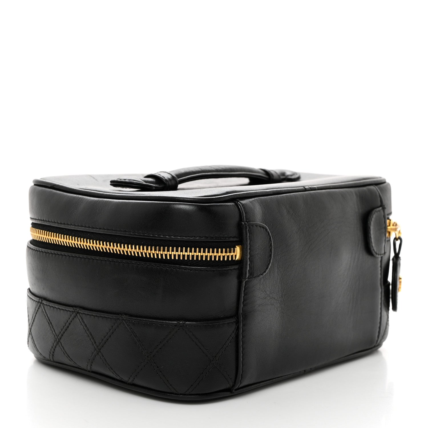 Chanel Lambskin Vanity Cosmetic Case Black 3 of 6