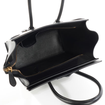 Celine Smooth Calfskin Multicolor Double Stitching Micro Luggage Black 5 of 8