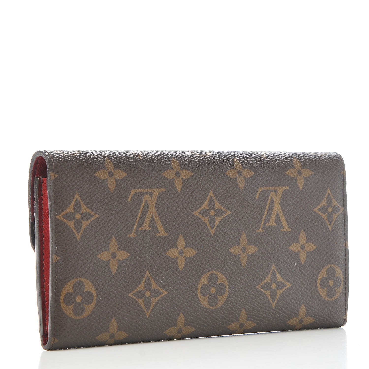 Louis Vuitton Monogram Emilie Wallet Red 3 of 8