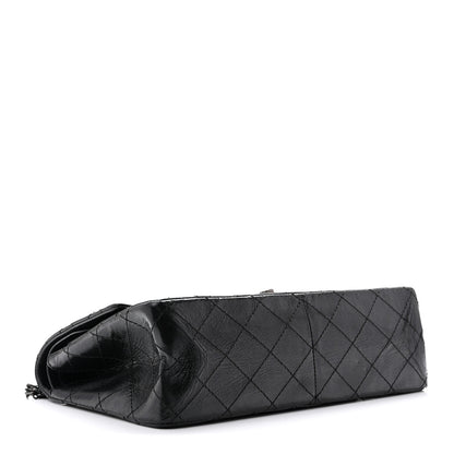 Chanel Metallic Aged Calfskin Quilted 2.55 Reissue 226 Flap So Black 4 of 10