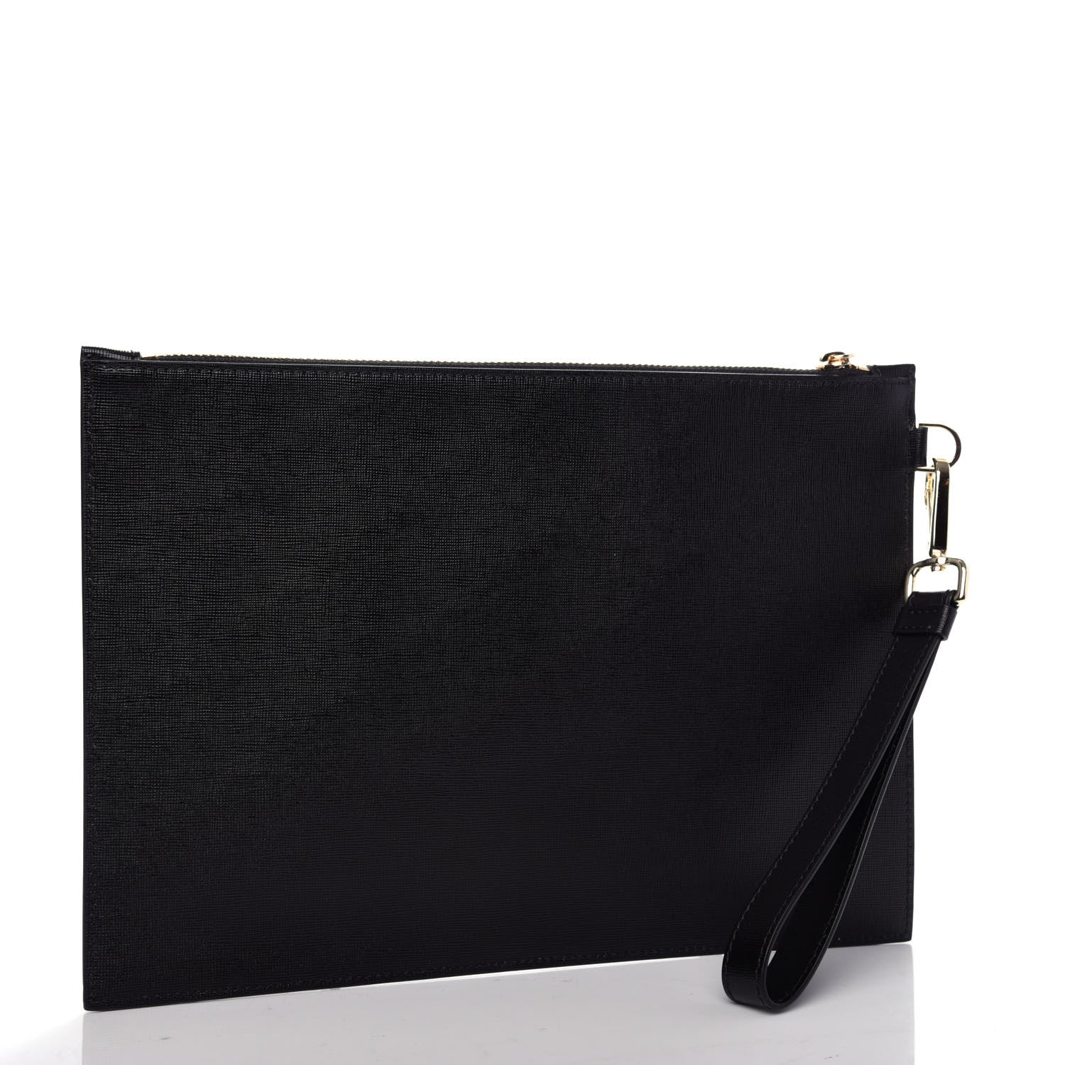 Versace Saffiano Medusa Wrist Pouch Black 3 of 6