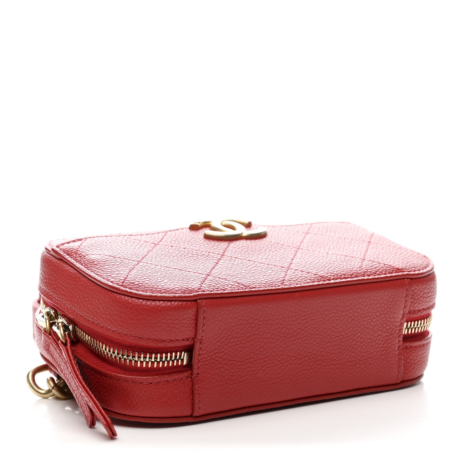 Chanel Caviar Quilted Waist Bag Red 4 of 12