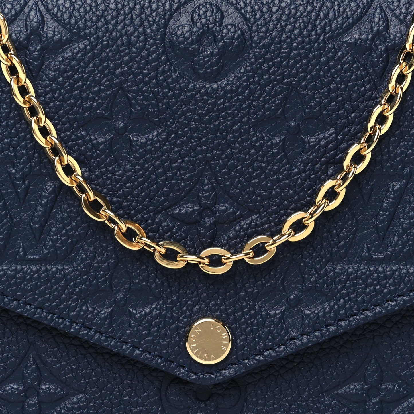 Empreinte Pochette Felicie Chain Wallet Navy
