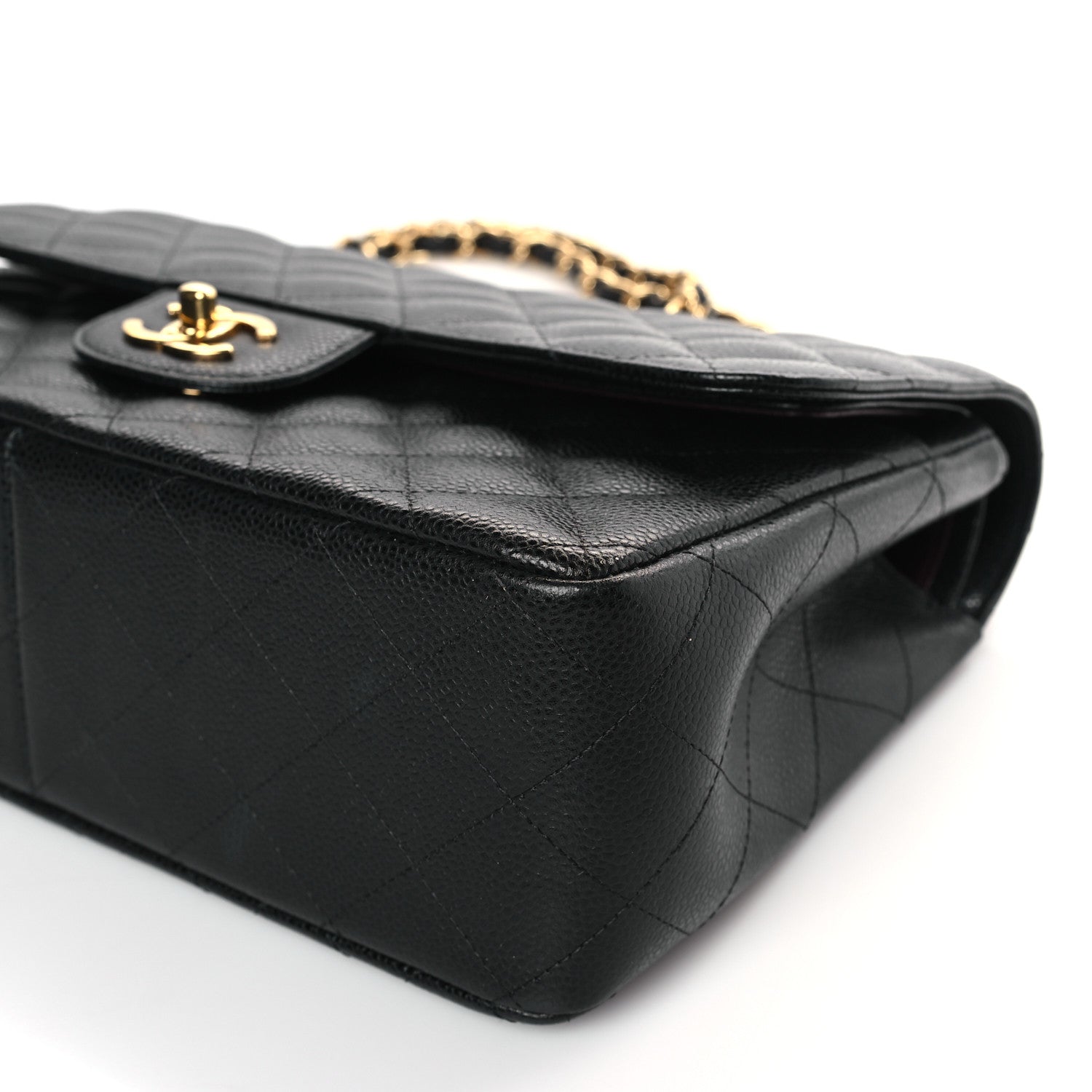 Chanel Caviar Quilted Jumbo Double Flap Black 9 of 9