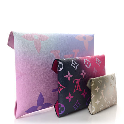 Louis Vuitton Monogram Giant Spring in the City Kirigami Pochette Set Sunrise Pastel Midnight Fuchsia Sunset Kaki 3 of 8
