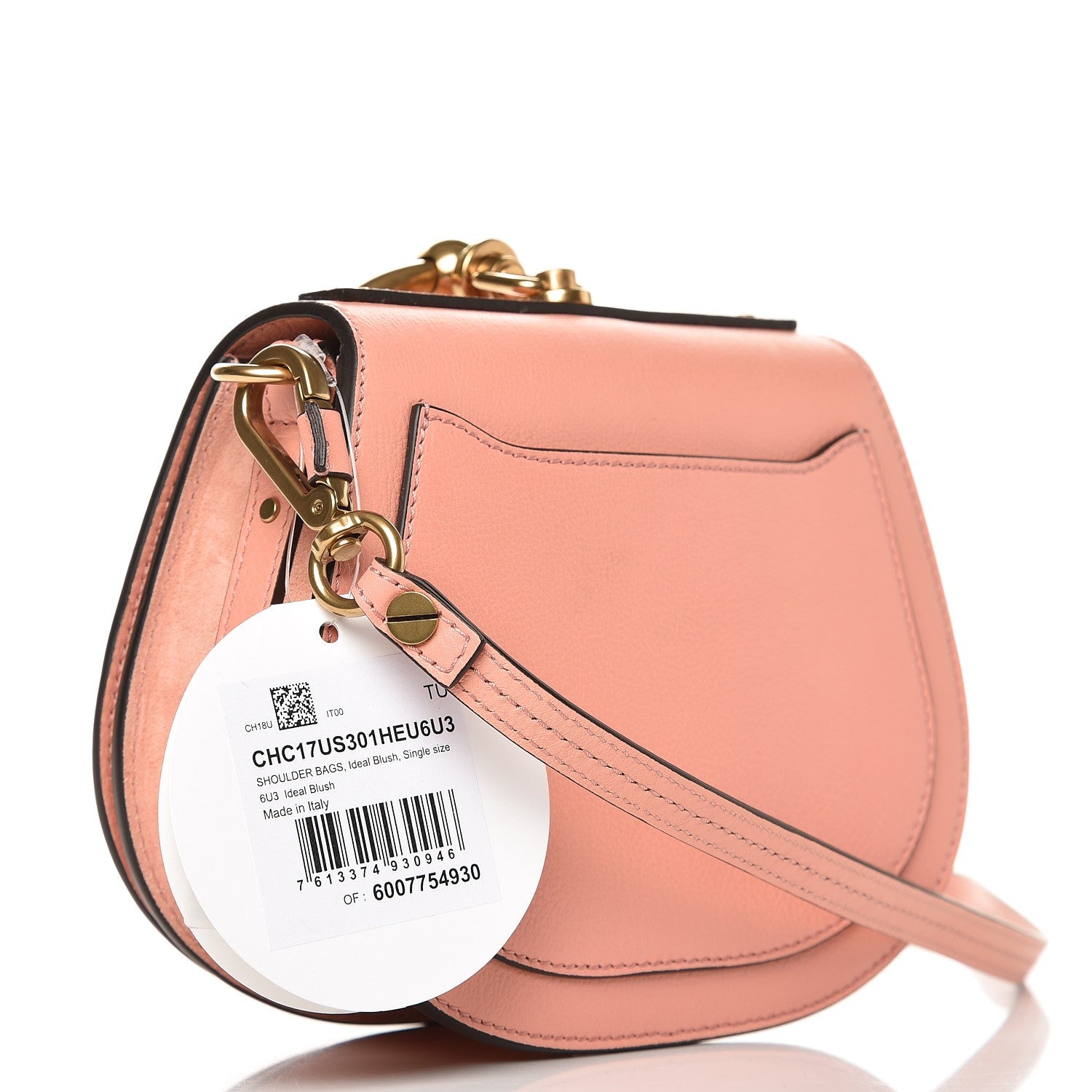Chloe Calfskin Suede Small Nile Bracelet Bag Ideal Blush 3 of 6