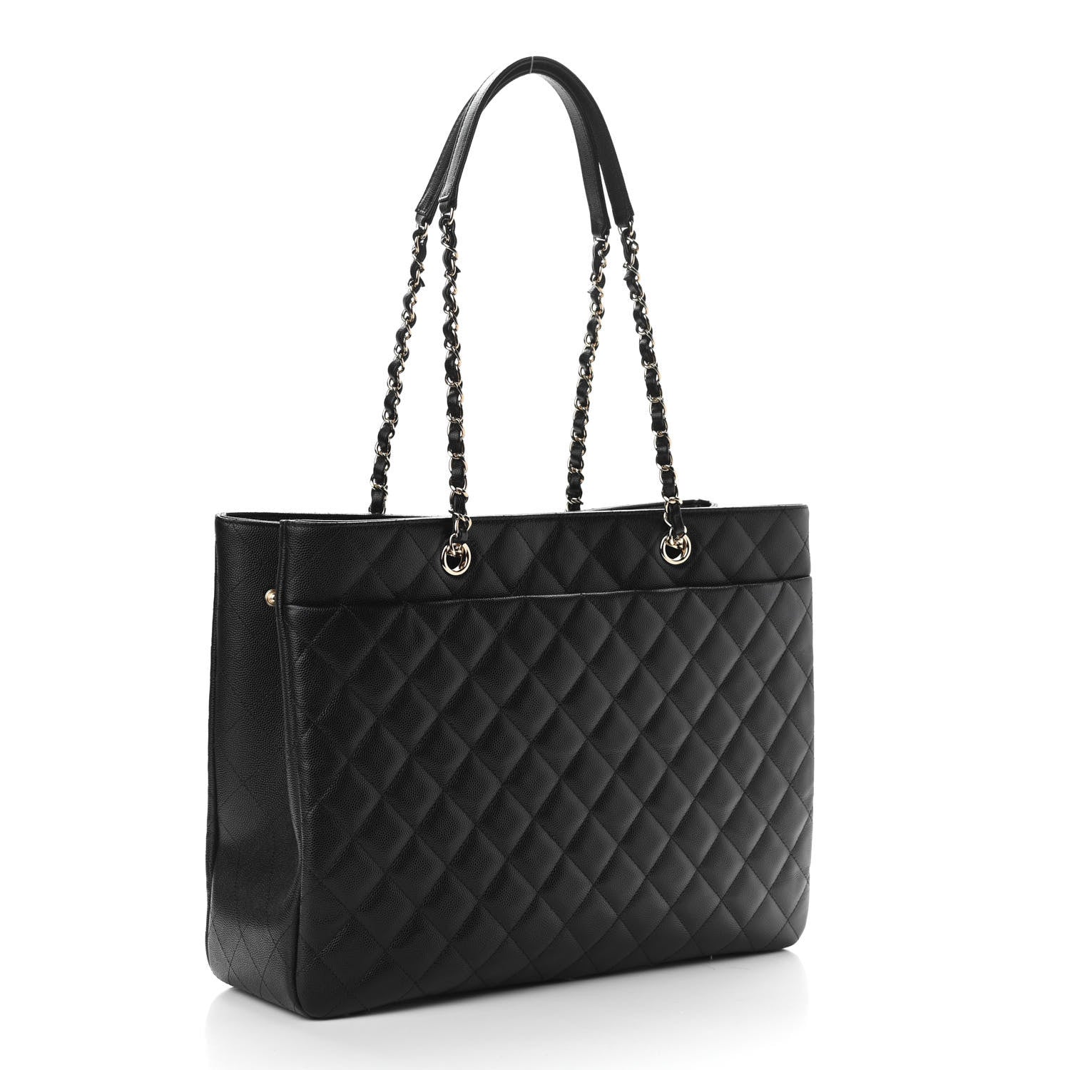 Chanel Caviar Quilted Large Shopping Tote Black 3 of 11