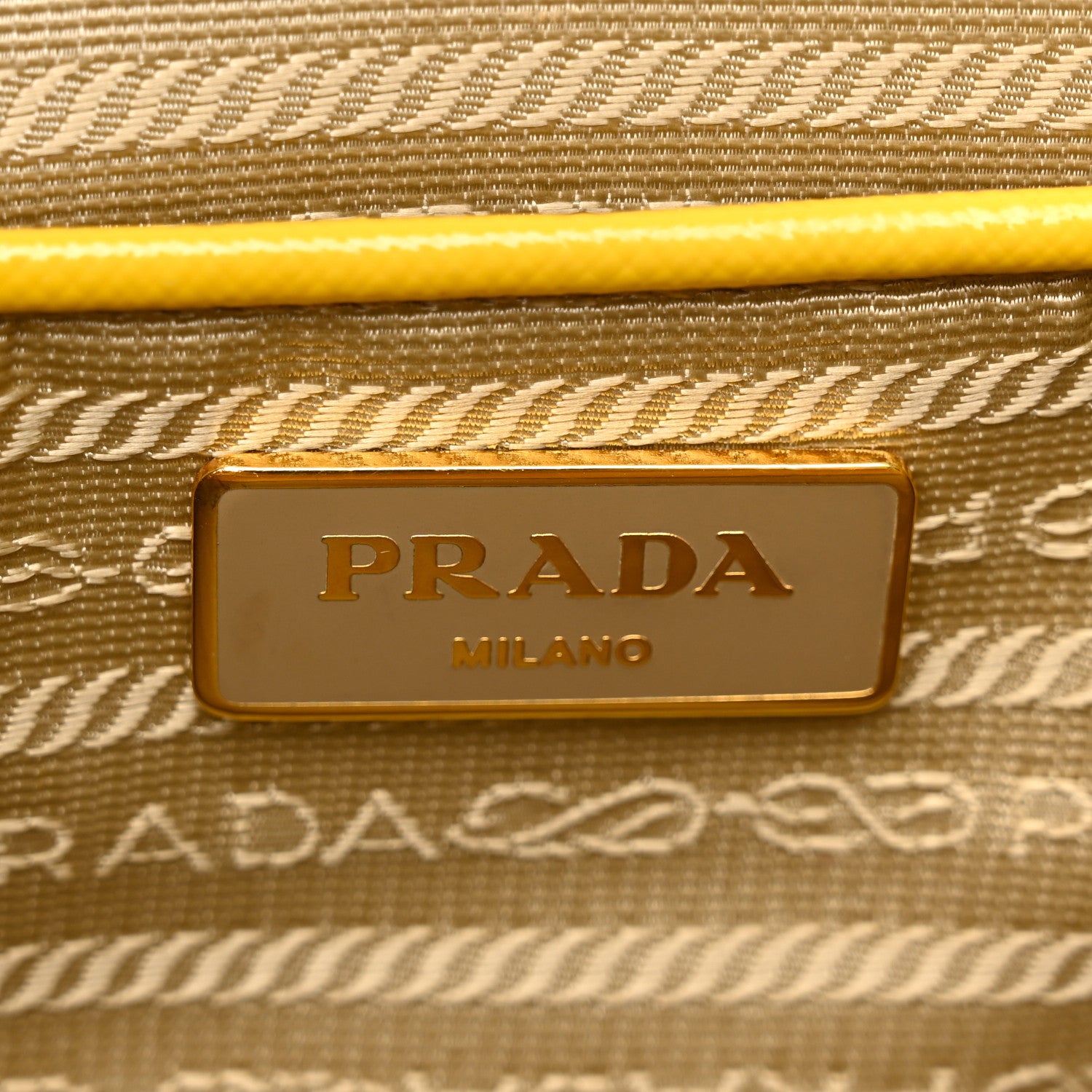 Prada Saffiano Vernice Medium Open Promenade Tote Ananas 7 of 27