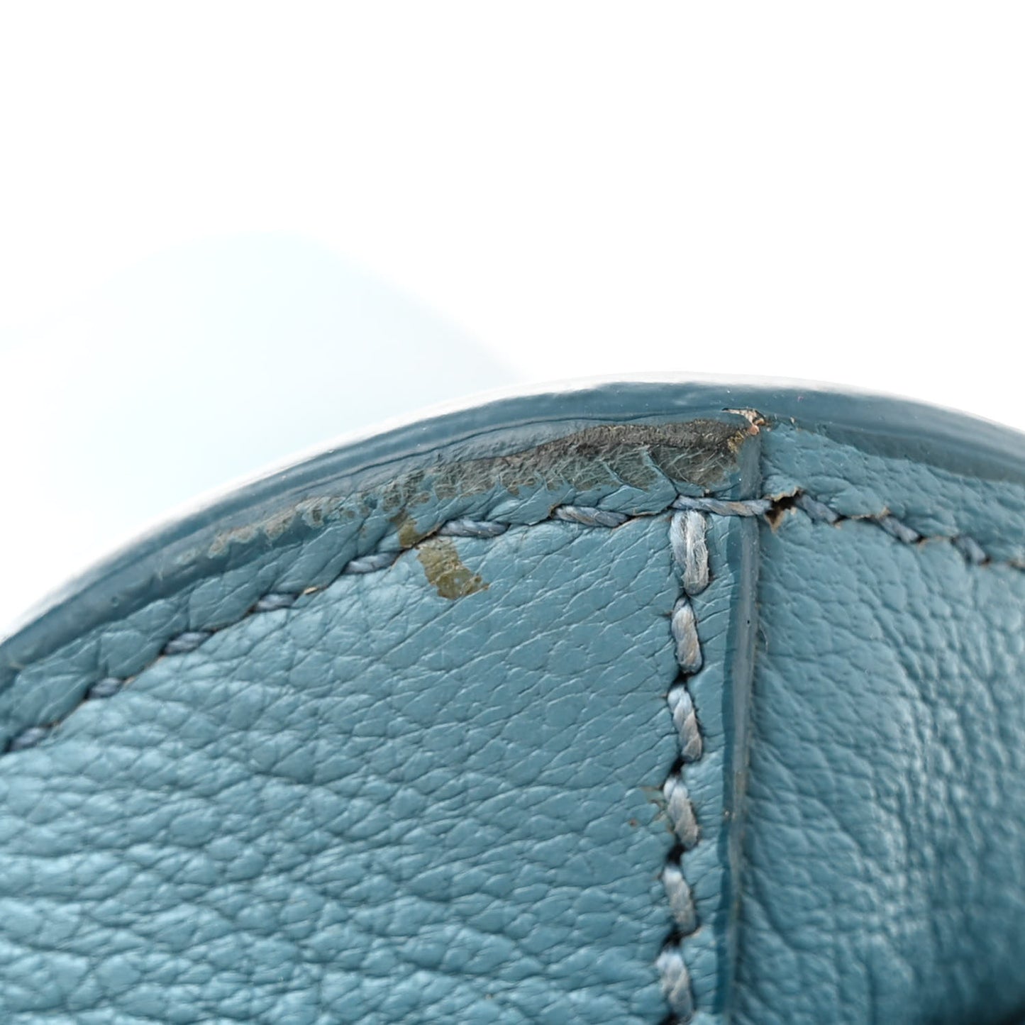 Goatskin Madras Shopping Tote Azzurro