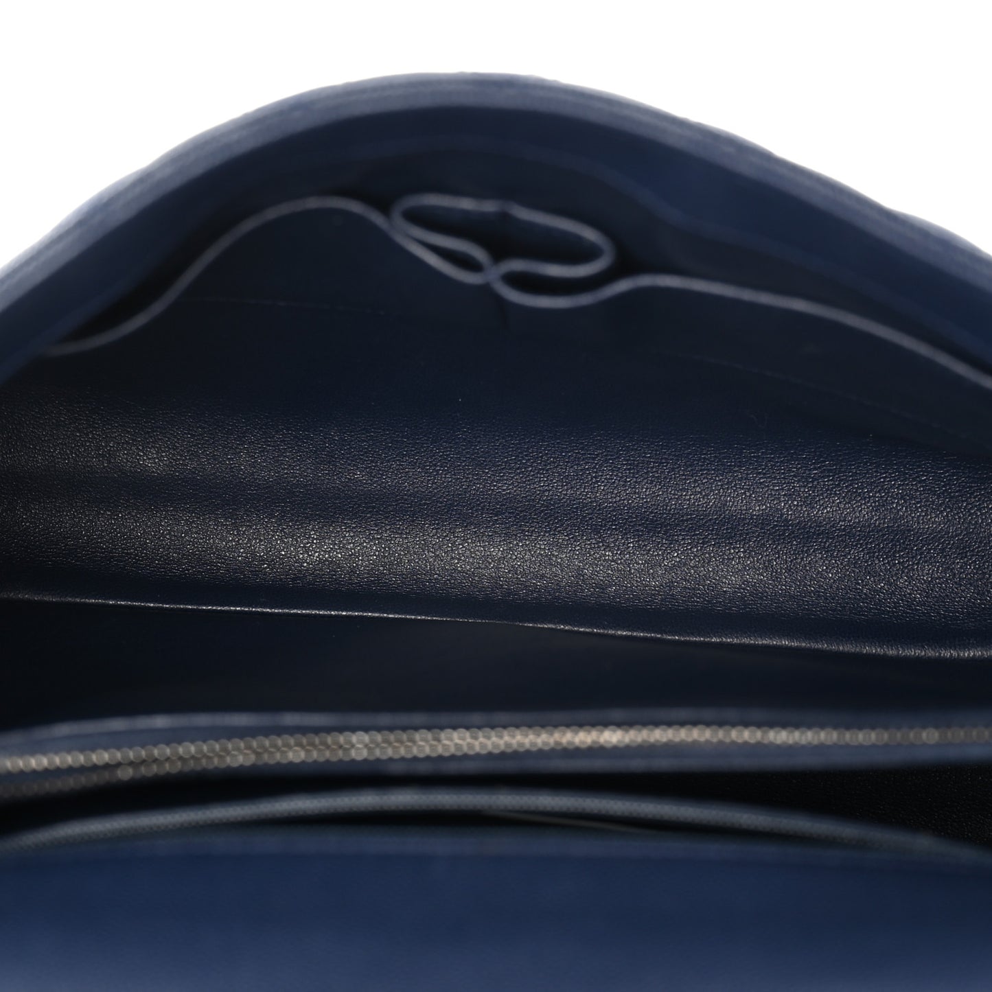 Caviar Lizard Quilted Medium Coco Handle Flap Navy