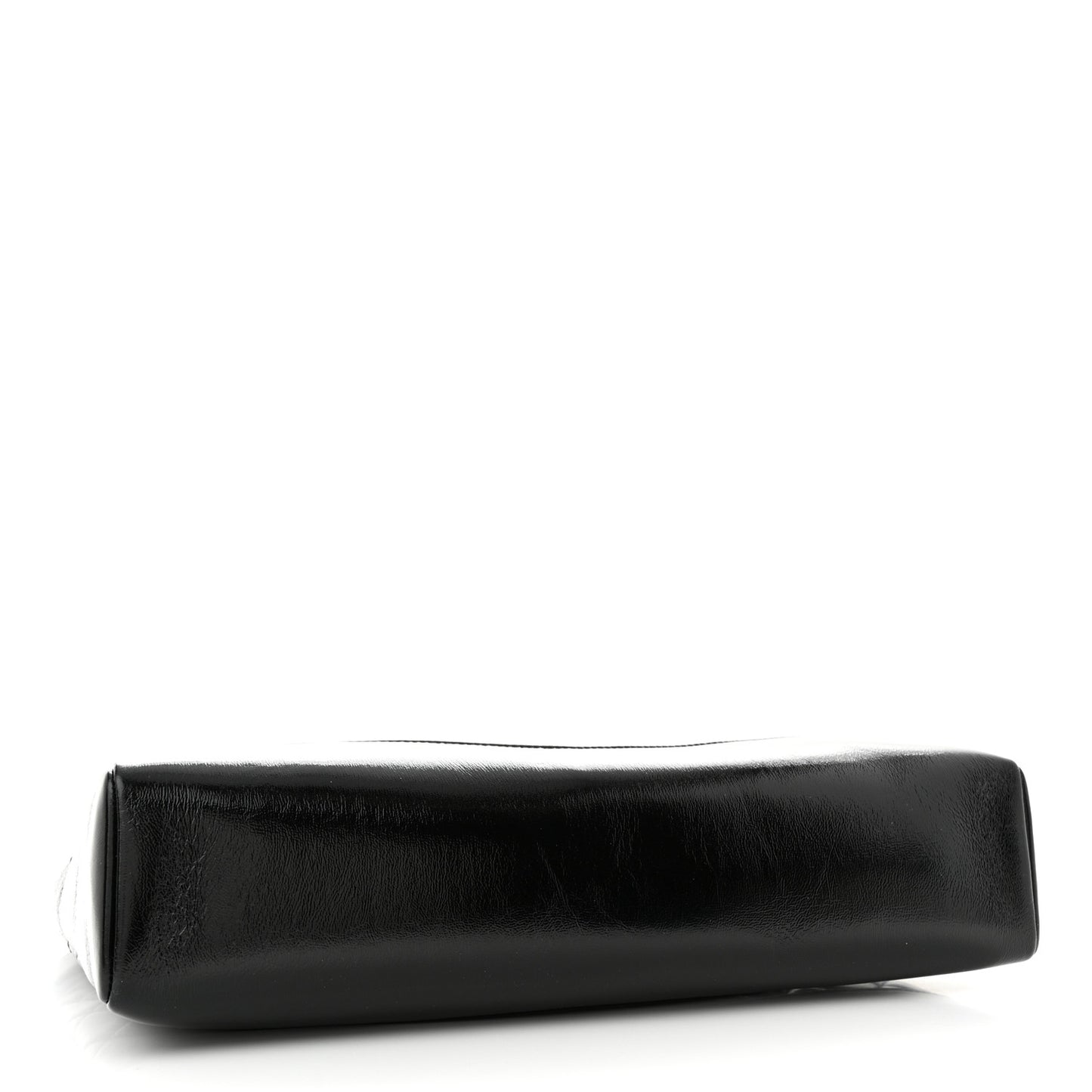 Shiny Lambskin Quilted 31 Shopping Bag Black