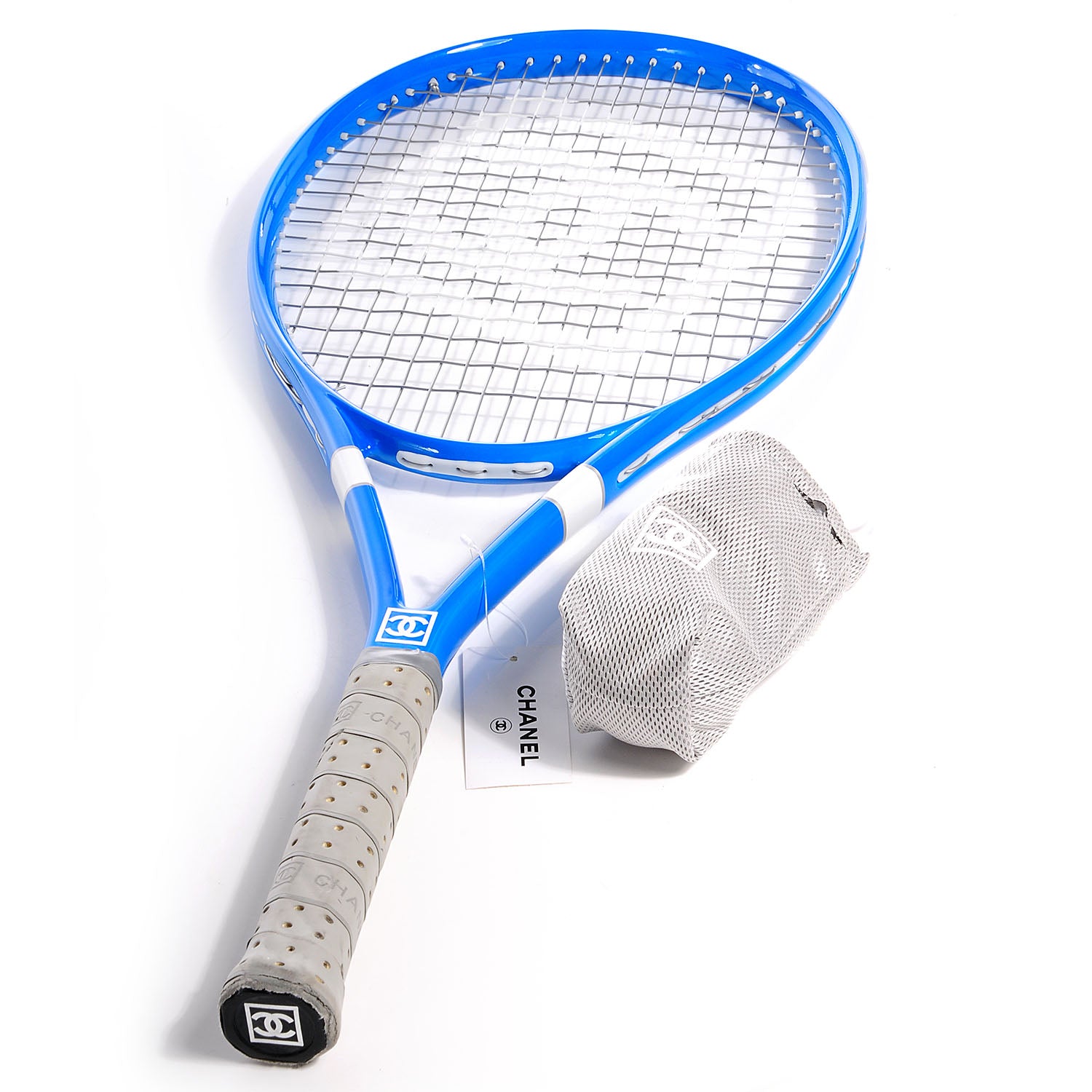 Chanel Tennis Racket and 2 Tennis Balls Blue 1 of 6