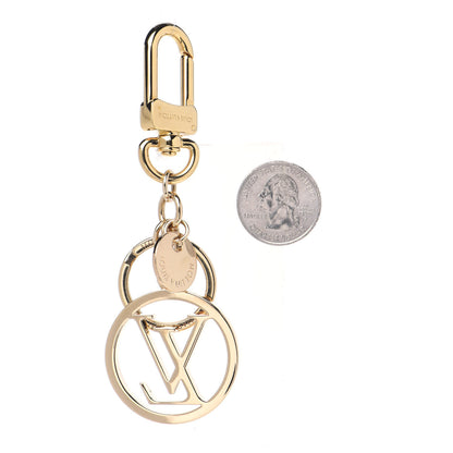Louis Vuitton LV Circle Bag Charm Key Holder Gold 2 of 3