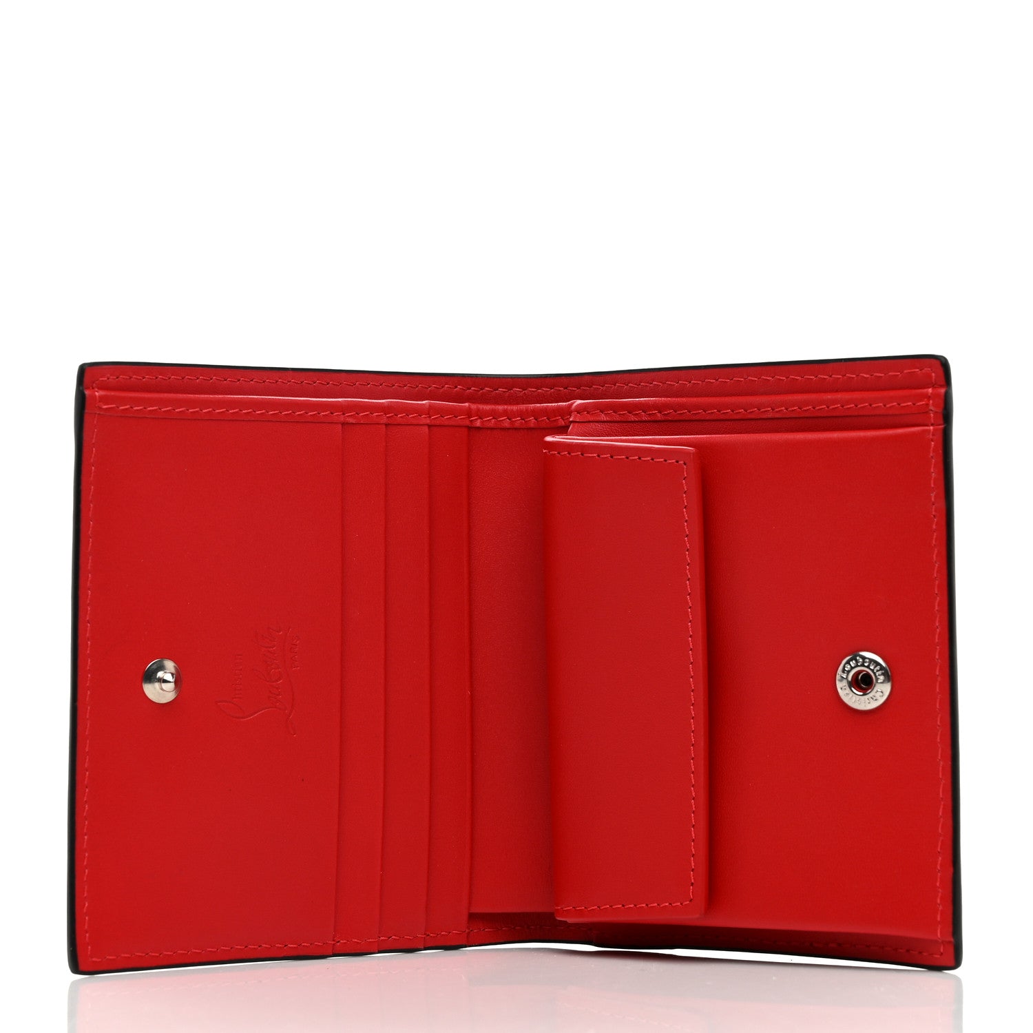 Christian Louboutin Calfskin Loubinthesky Panettone Palatin Wallet Ballerina 5 of 8